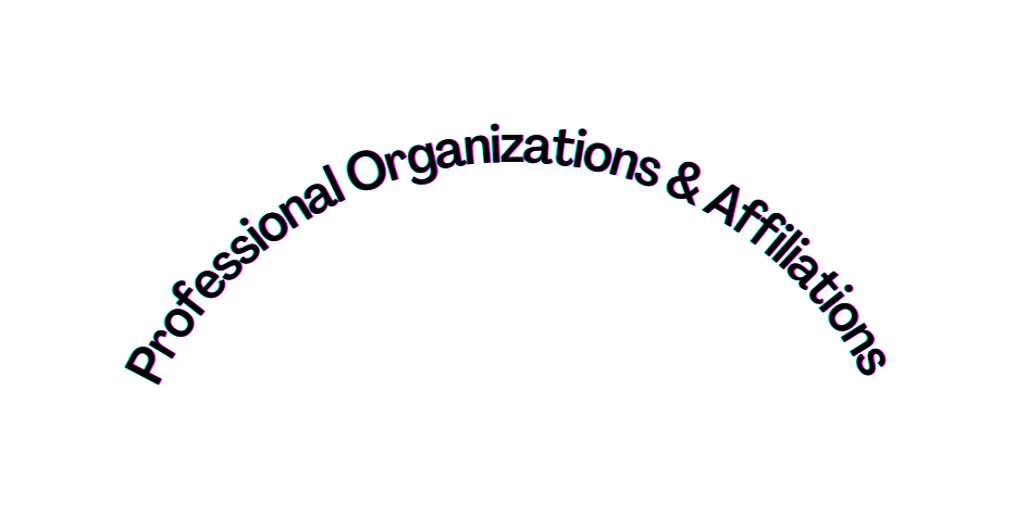 Professional Organizations Affiliations